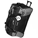 Pierre Cardin Classic 28 Inch Wheeled Luggage Bag (Black/Grey)