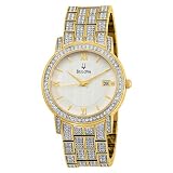 Bulova Men's 98B009 Crystal Bracelet Watch