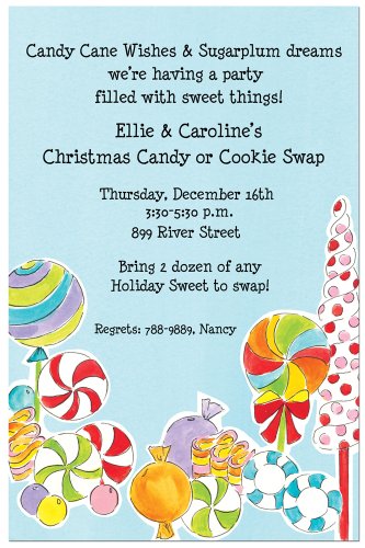 Candyland Party Invitations