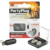 Alpine PartyPlug Ear Plugs for Loud Music Environments, Clear