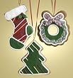 Set of 12 Assorted Christmas Cookie Sugared Ornaments to Personalize #26727