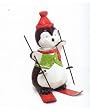 Hot Cocoa Sking Penguin Bobble Head Display Decoration