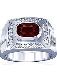 14K White Gold Cushion Cut Ruby Solitaire Ring (GIA Certificate)