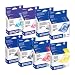 8-Pack Epson T054 (T054020-T054420,T054720-T054920) OEM Genuine Inkjet/Ink Cartridges Combo (One each: T054120, T054220, T054320, T054420, T054720, T054820, T054920, T054020) for Epson Stylus Photo R800, R1800 Inkjet Printers