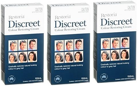 3 BOXES of Restoria Discreet Colour Restoring Cream 150ml by Fleurz