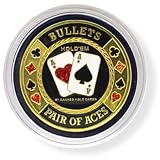 Poker Card Guards - Gluecksbringer - BULLETS - 13 weitere Motive aus massiver Bronze