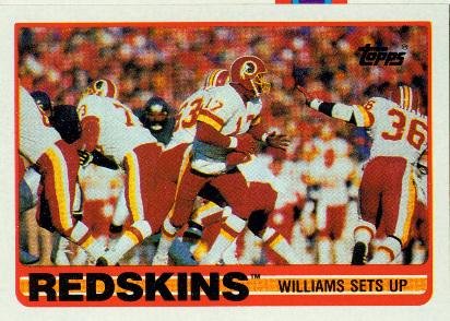 1989 Topps #250 Redskins Team TL / Doug Williams - Washington Redskins (Team Leaders)(Football Cards)