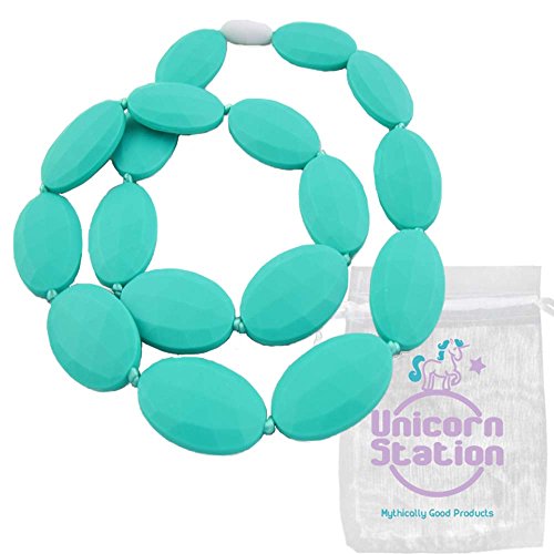 Silicone teething necklace. 100% food grade silicone ba…