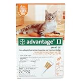 Bayer Advantage II Orange 6-Month Flea Control for Cats, 5 to 9-Pound