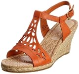 Rockport Women's Emily Laser Cut T-Strap Wedges