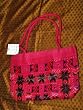 Deep-pink Boho Banjara Gypsy India Sari Tapestry Handbag Purse
