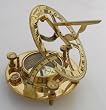4.5" Brass Sun Dial Compass: Sundials Clocks