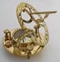 4.5" Brass Sun Dial Compass: Sundial Clocks