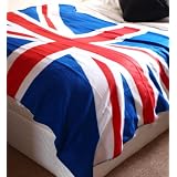 Twin Pack! Super Soft Classic Union Jack Fleece Throw/Blanket