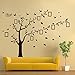 DaGou Huge 6' Ft(h) X 9' Ft(w), Memory Family Tree Photo 1set DIY Flower Love World Large Art Decor Home Stickers Removable Vinyl Wall Decals for Living Room