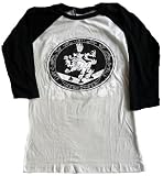 Twilight Saga New Moon Edward Cullen Crest White Raglan Juniors T-shirt