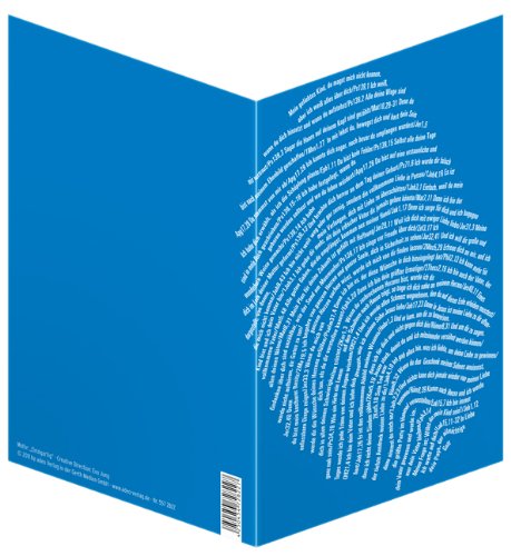 adeo Verlag Einzigartig (blau): Kunst-Doppelkarte 5-er Serie