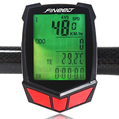 Bike Computer,Fineed Wireless Bicycle Speedometer,Waterproof Cycling Odometer Large LCD Screen Display Backlit Multi Functions Bike Computer,Fineed Wireless Bicycle Speedometer,Waterproof Cycling Odometer Large LCD Screen Display Backlit Multi Functions