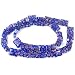 Blue Rectangle Millefiori Glass Beads 12mm 16" Strand
