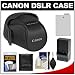Canon EH19-L Digital SLR Camera Holster Case with LP-E8 Battery & Charger + Accessory Kit for Rebel T2i, T3i, T4i & T5i