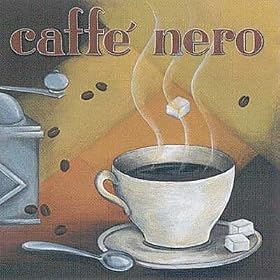 L. Morales - Caffe Nero Size 15.75x15.75 by L. Morales. CANVAS WITH BRUSHSTROKES with 1 1/2 inch bars. 15.75 inches width by 15.75 inches height. Highest Quality Art Poster Print
