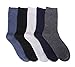 ProEtrade Mens Comfort Wool Work Thick Winter Socks 5 Pairs Warm Crew Socks (Pattern)