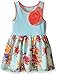 Marmellata Girls' Bright Floral and Stripes Dress