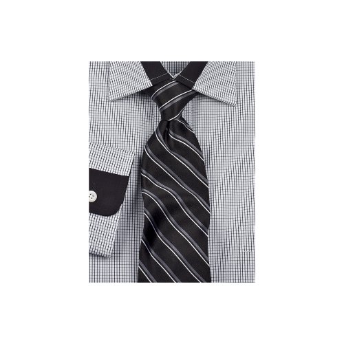Paul Fredrick Striped Silk Tie