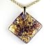 Handmade Millefiori Murano Glass Pendant - Amy Gold Style2