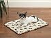 Slumber Pet Thermal Paw Print Crate Mats - Ivory -X-Small (XS Dog Bed or Cat Bed)