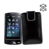 Sony Walkman NWZ-A864 Hülle Tasche Etui Ledertasche für MP3-MP4-Audio-Media-Player mit Verschluss
