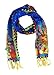 Laurel Burch LBS-130 Authentic Silk Art Scarf, Harmony Under The Sun
