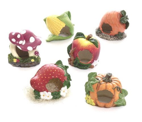Hamsterhaus TUTTI FRUTTI aus Keramik O 11cm - inklusive Nestmaterial