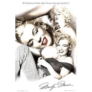 Marilyn Monroe (Rules, Quote) Movie Poster Print