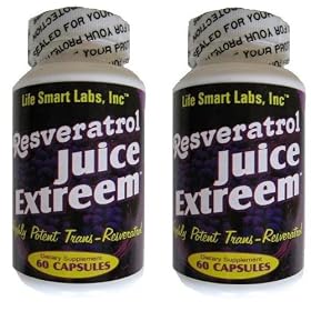 Resveratrol Juice Extreem TM 2 Months 120 pills HIGHLY POTENT Pure Resveratrol pills. (Resveratrol is a powerful Antioxidant but it is not meant for weight loss)
