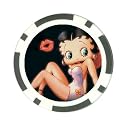 Poker Chip Card Guard of Vintage Art Deco Betty Boop A Sweet Job