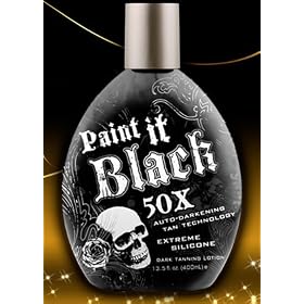 Millenium Tanning New Paint It Black Auto-darkening Dark Tanning Lotion, 50X, 13.5 Ounce