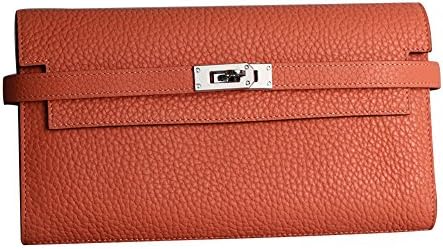 House Of Hello KL Style Genuine TOGO Leather Wallets with Buckle And Lock Zipper Decoration Lobster Power Lobster