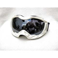 RAVS SKIBRILLE - SNOWBOARDBRILLE -SKI- HELMKOMPATIBEL DOUBLE LENS ANTIFOG LENS SILBER SPIEGEL