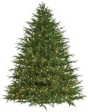 Barcana Pre-Lit 7-1/2-Foot PE/PVC Christmas Tree with 850 Clear Mini  , Belvedere Fir