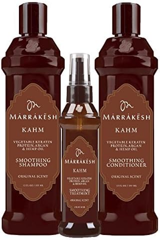 EARTHLY BODY Marrakesh Kahm Smoothing System Collection (Shampoo, Conditioner and Treatment) by Marrakesh KaHm