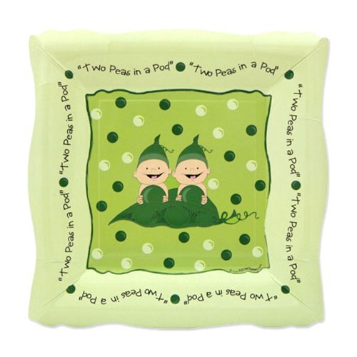 Twins Two Peas in a Pod - Dessert Plates (8 count)