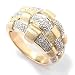 14K Gold Jan's Signature Diamond Weave Ring