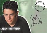 Colin Hanks Roswell certified autograph card