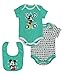 Disney Baby Boys' Mickey Mouse 2 Pack Bodysuit with Bib