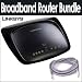 Linksys WRT54G2-RM Factory Reconditioned Wireless-G Broadband Router With Belkin 14-foot Snagless Ne
