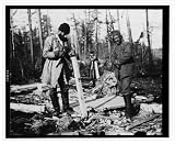 Historic Print (M): Convicts building camp near Eastern Siberian Railway