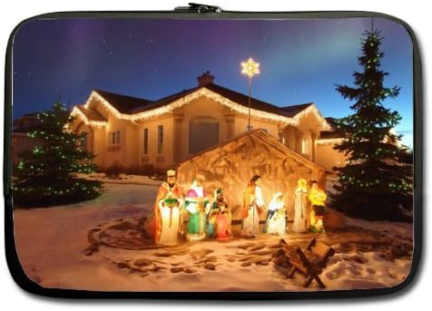 New Design Christmas 13 Inch Laptop / Notebook Sleeve Case for MacBook Air - No Straps Twin Sides