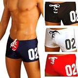 Mens Football Boxer Trunk Swimsuit Gary Majdell Sport