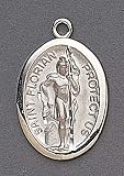 Fireman pendant necklace gift